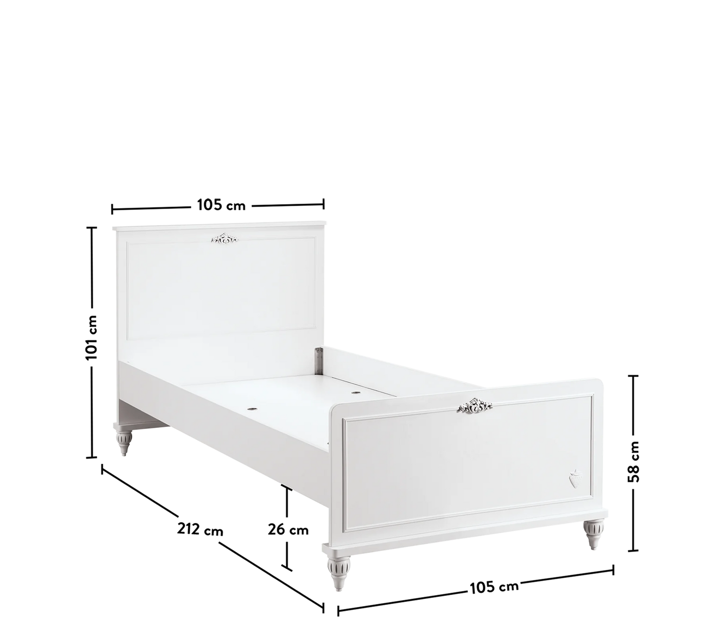 Основа за легло Romantica (100х200см)