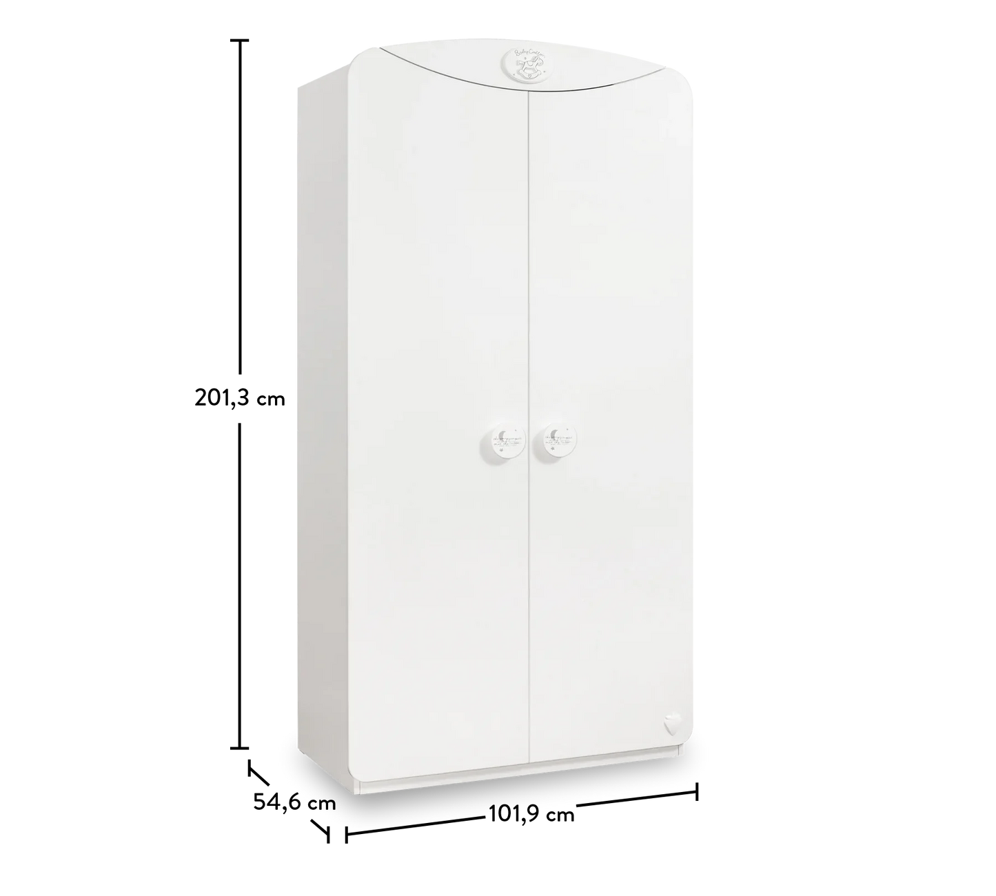 Детски двукрилен гардероб Baby Cotton Sl