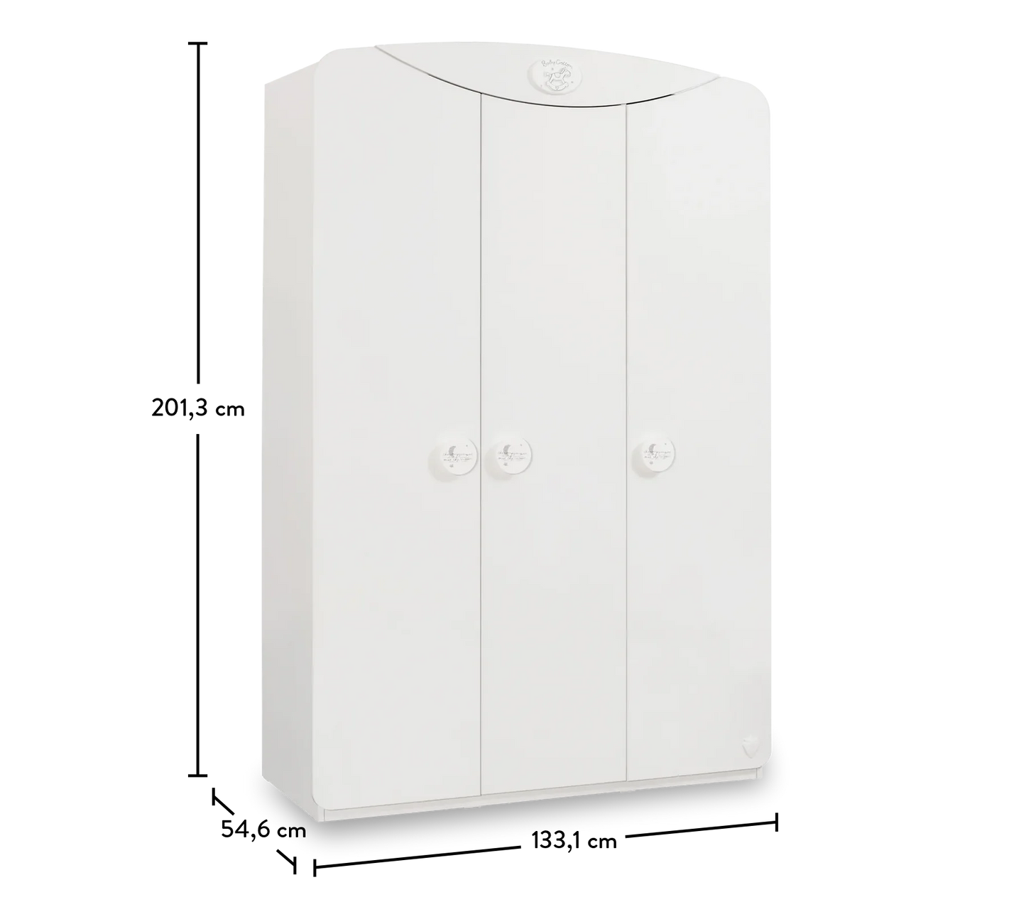 Детски трикрилен гардероб Baby Cotton Sl