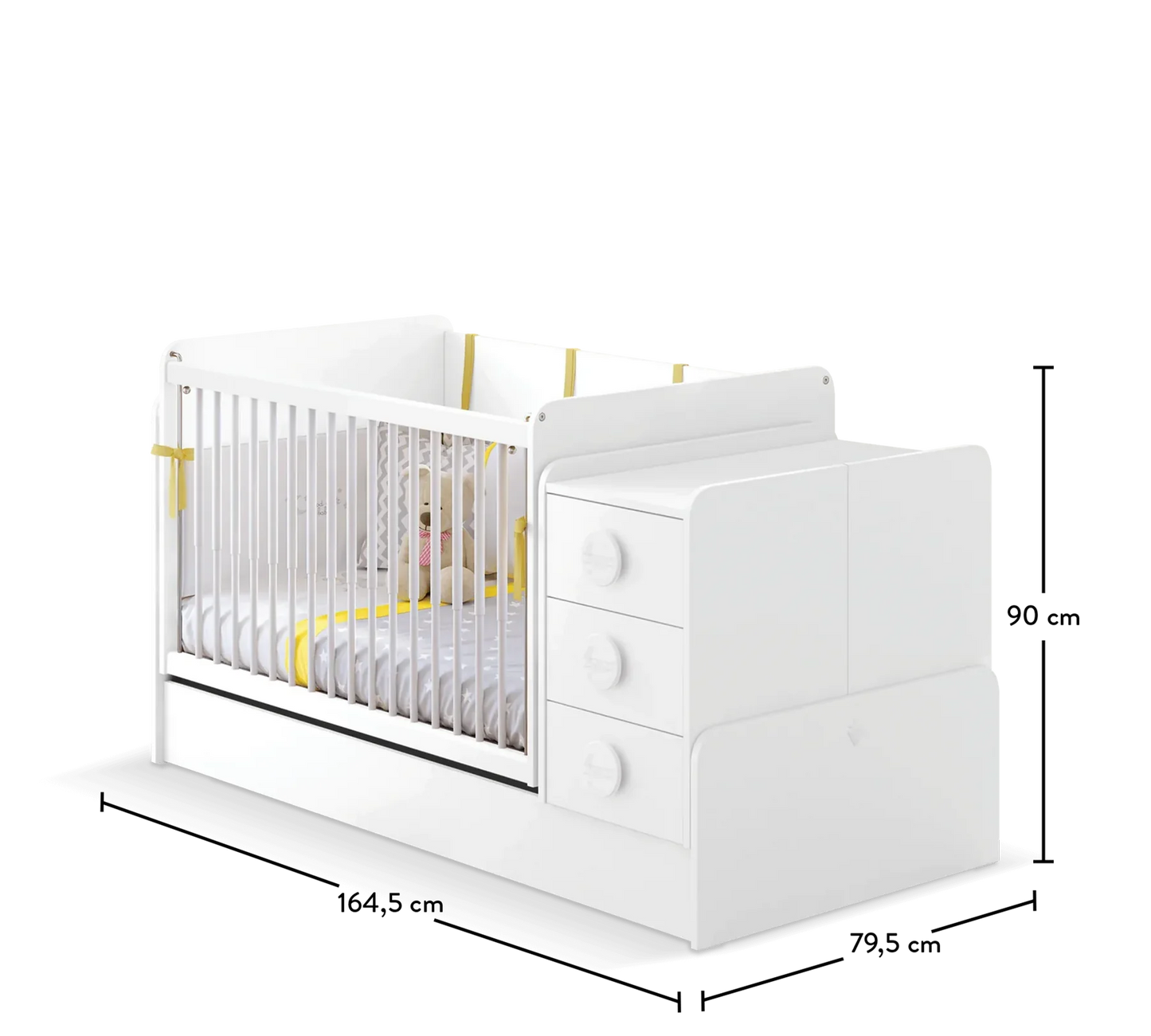 Трансформираща кошара Baby Cotton (70x115-70x160 Cm)