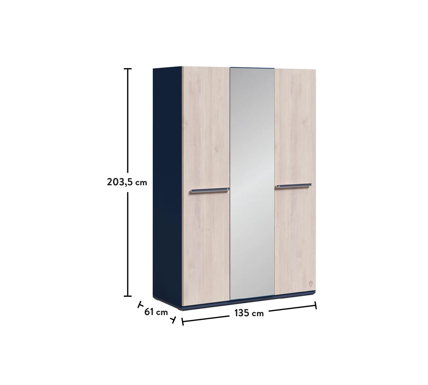 Трикрилен гардероб Trio