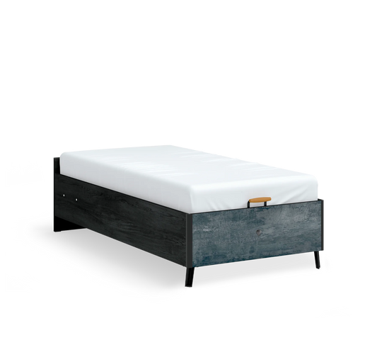 Легло с база без табла Dark Metal (100/200см)