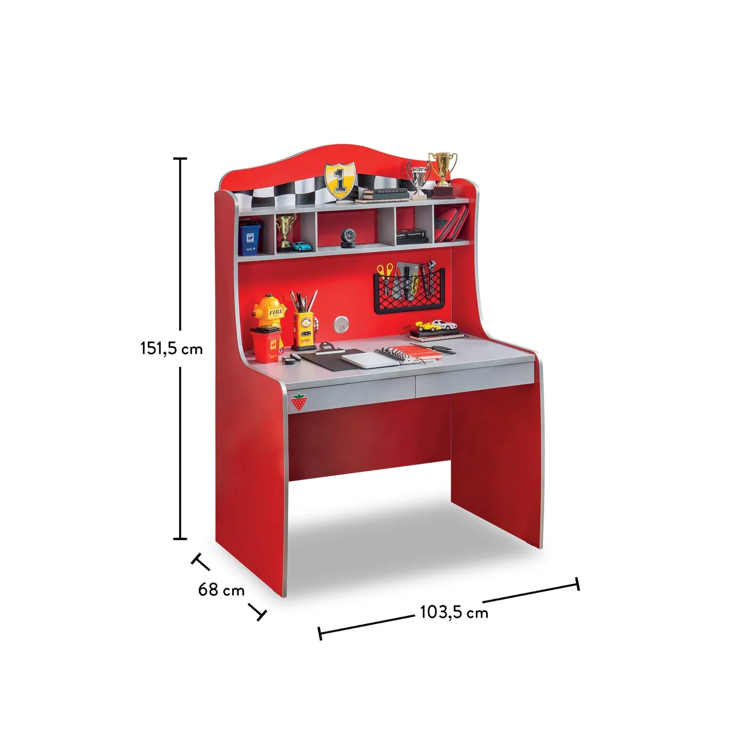 Детско бюро с надстройка Race Cup