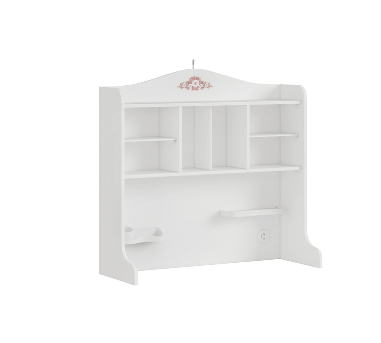 Надстройка за бюро Rustic White, изображение 3 от 3
