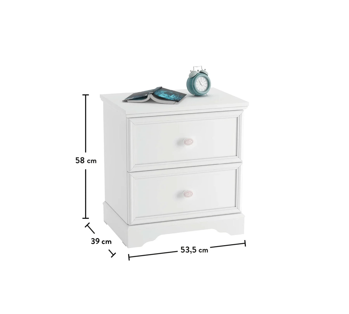 Нощно шкафче Rustic White