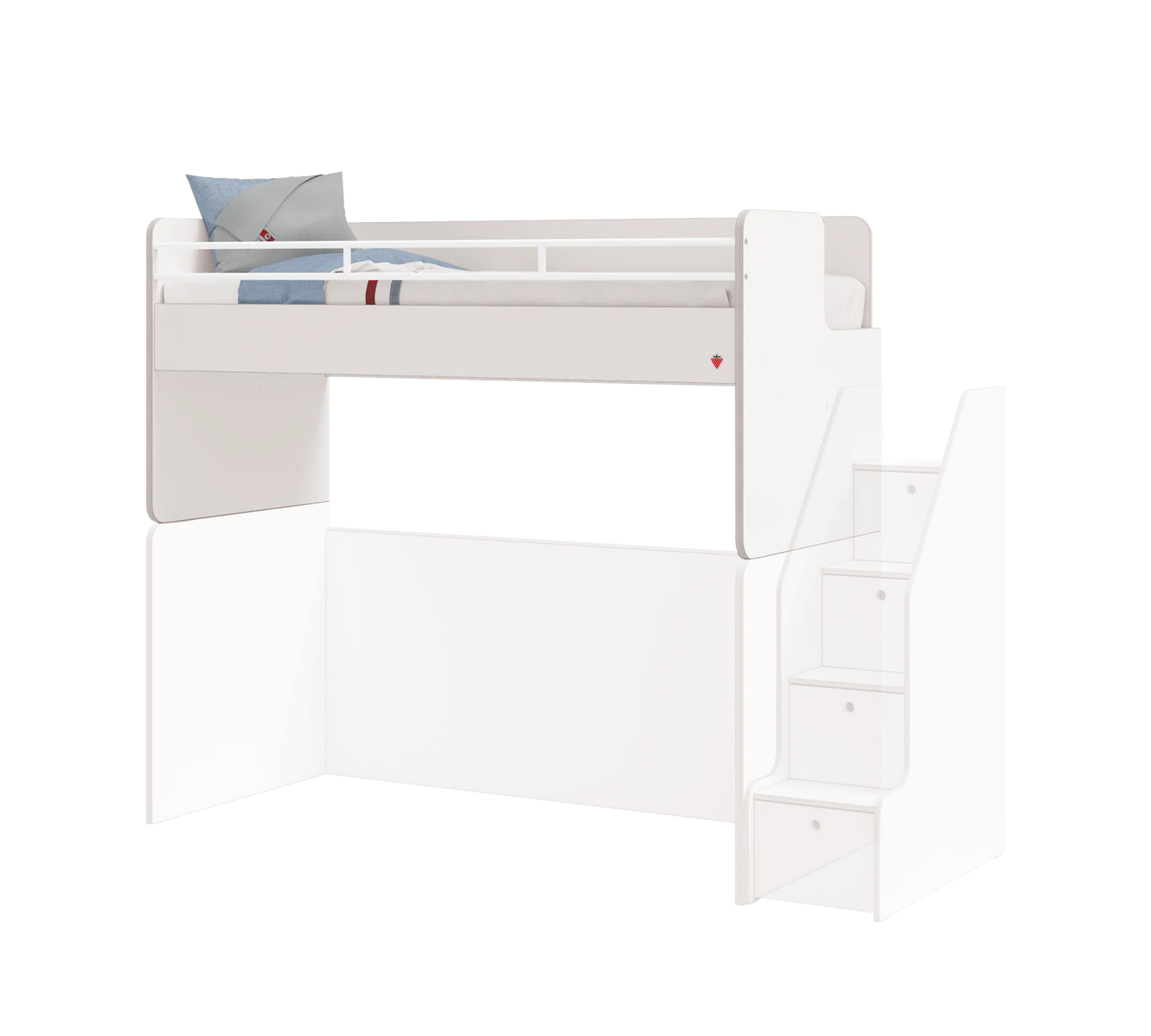 Горно легло Studio White (90x200см)