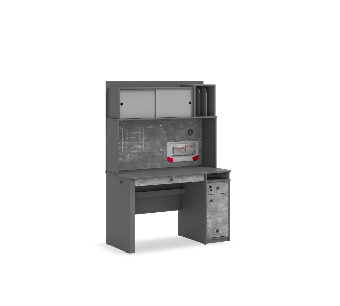 Надстройка за голямо бюро Space Gray