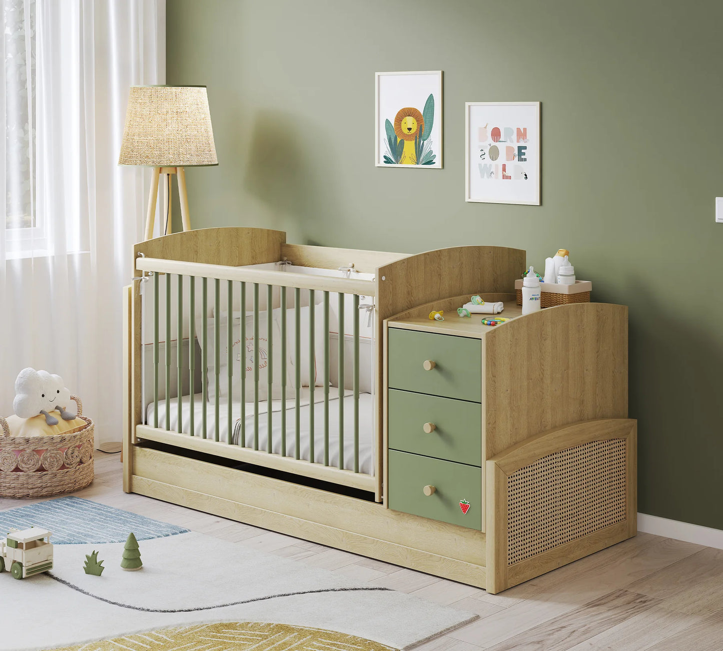 Трансформираща кошара Baby Loof (70x115-70x160cm)