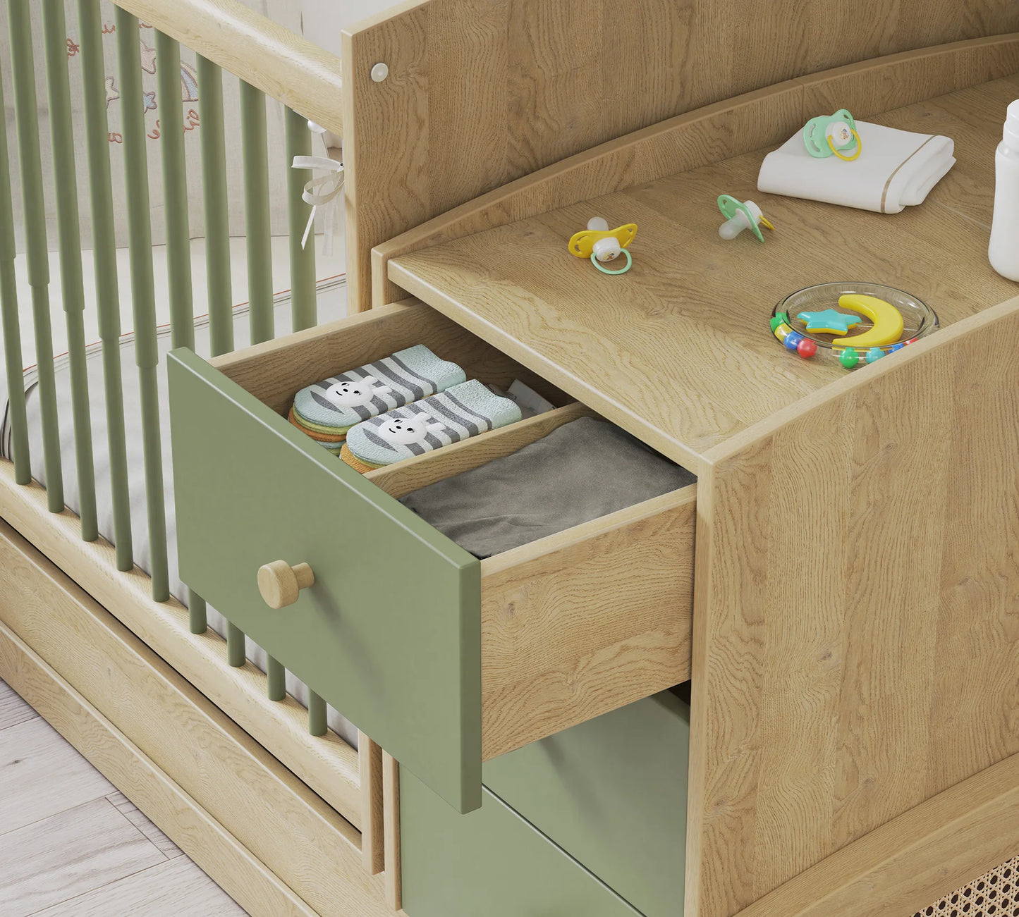 Трансформираща кошара Baby Loof (70x115-70x160cm)