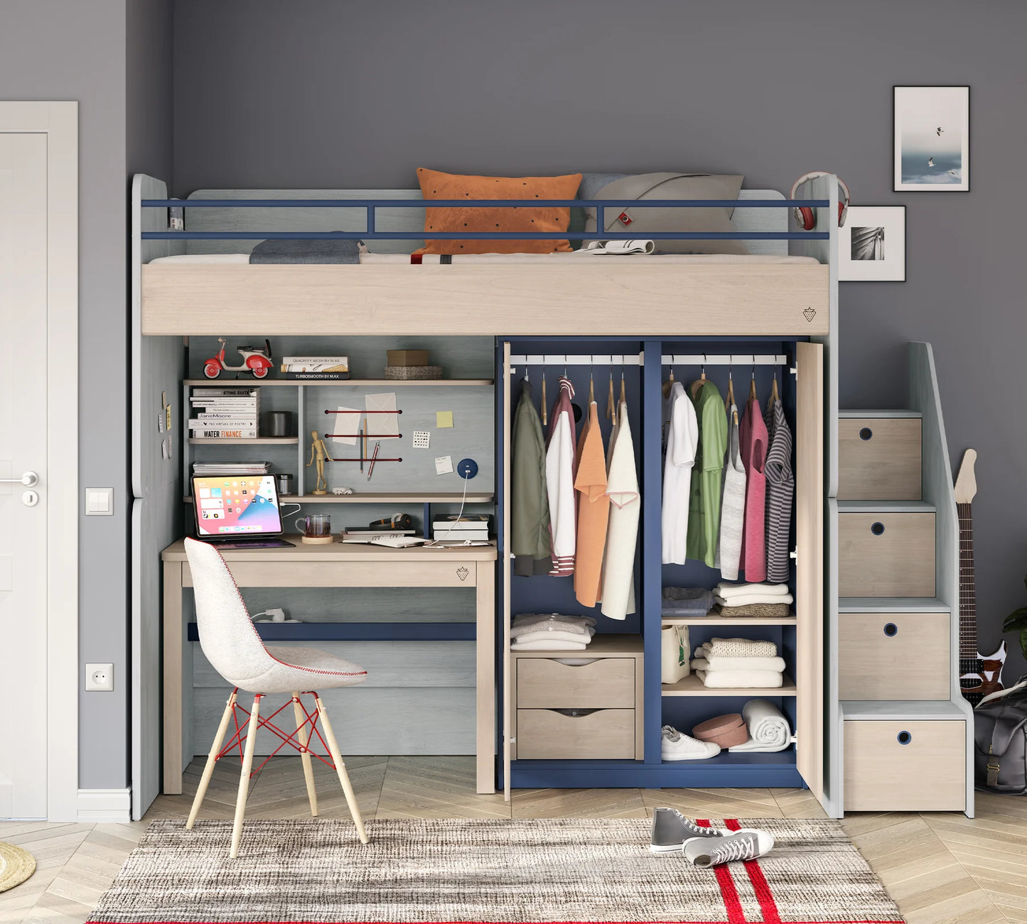 Двуетажно легло Studio Trio - сет 2