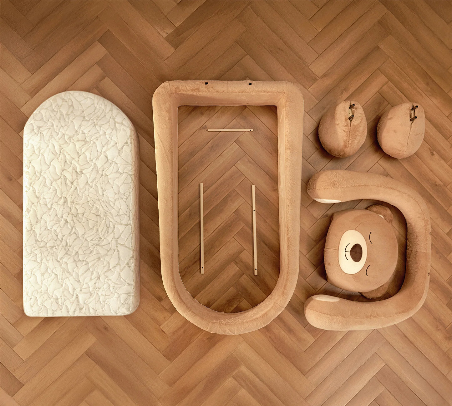 Легло - мече Teddy с матрак