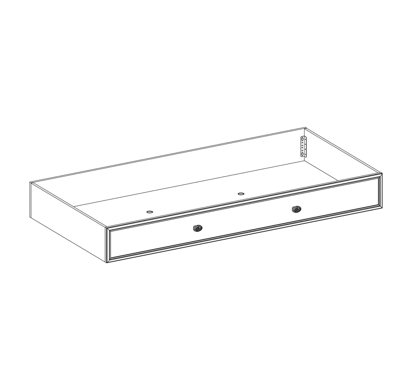 Детско издърпващо легло Romantic (90/190 см)