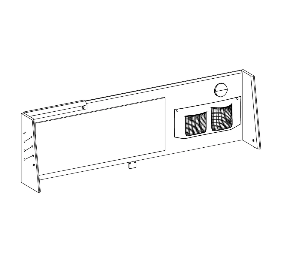Надстройка за голямо бюро Trio