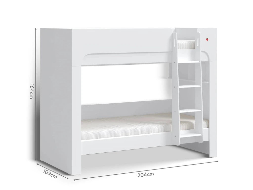 Двуетажно легло Varia White (90x200см)
