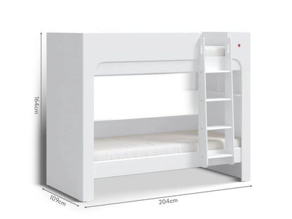 Двуетажно легло Varia White (90x200см)