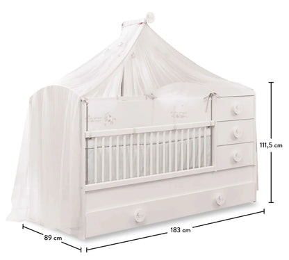 Трансформираща бебешка кошара Baby Cotton Sl (80/180см)