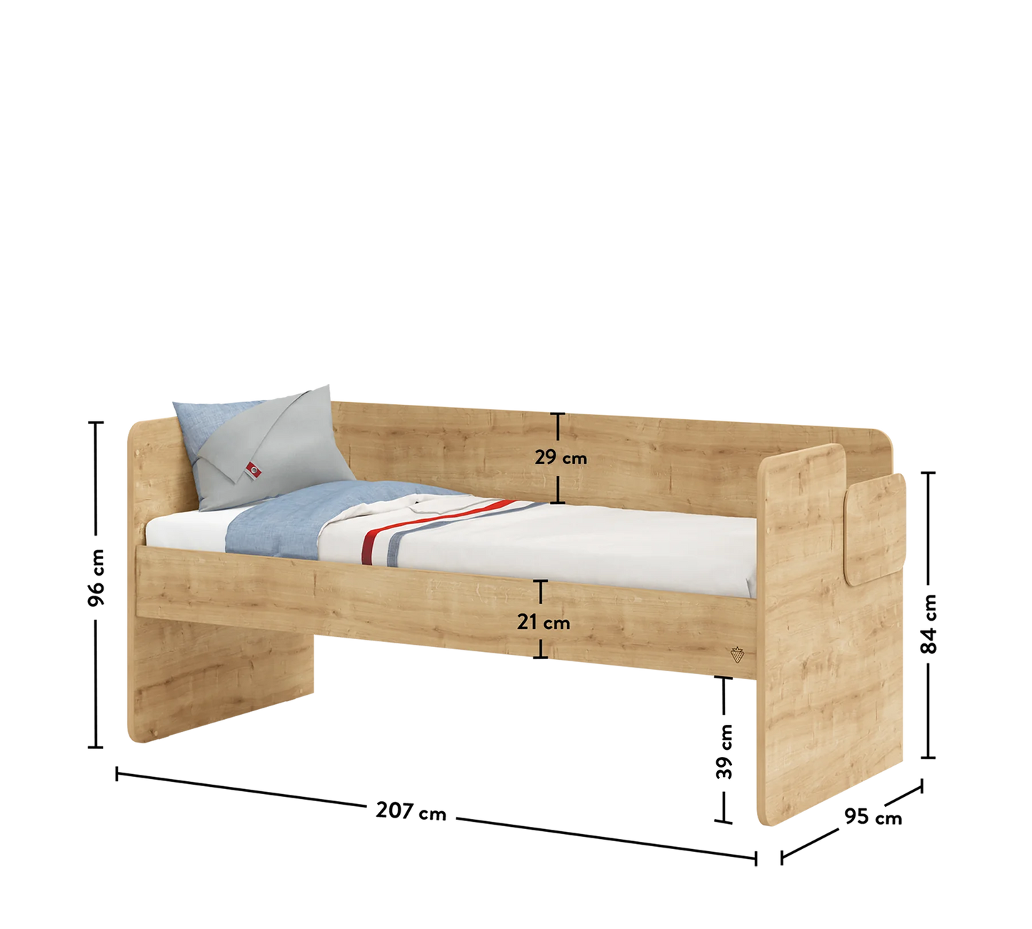 Горно легло Studio (90x200см)