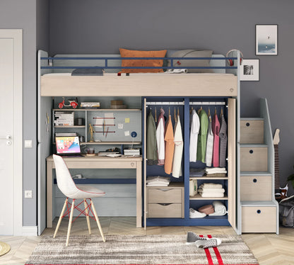 Двукрилен гардероб Studio Trio