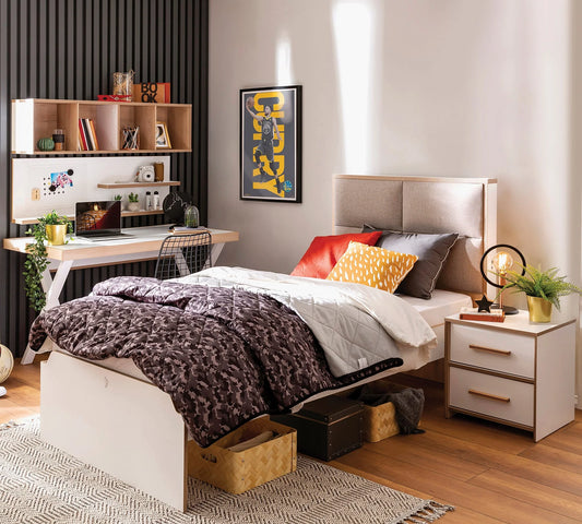 Младежко легло с тапицирана табла Modera 120x200см