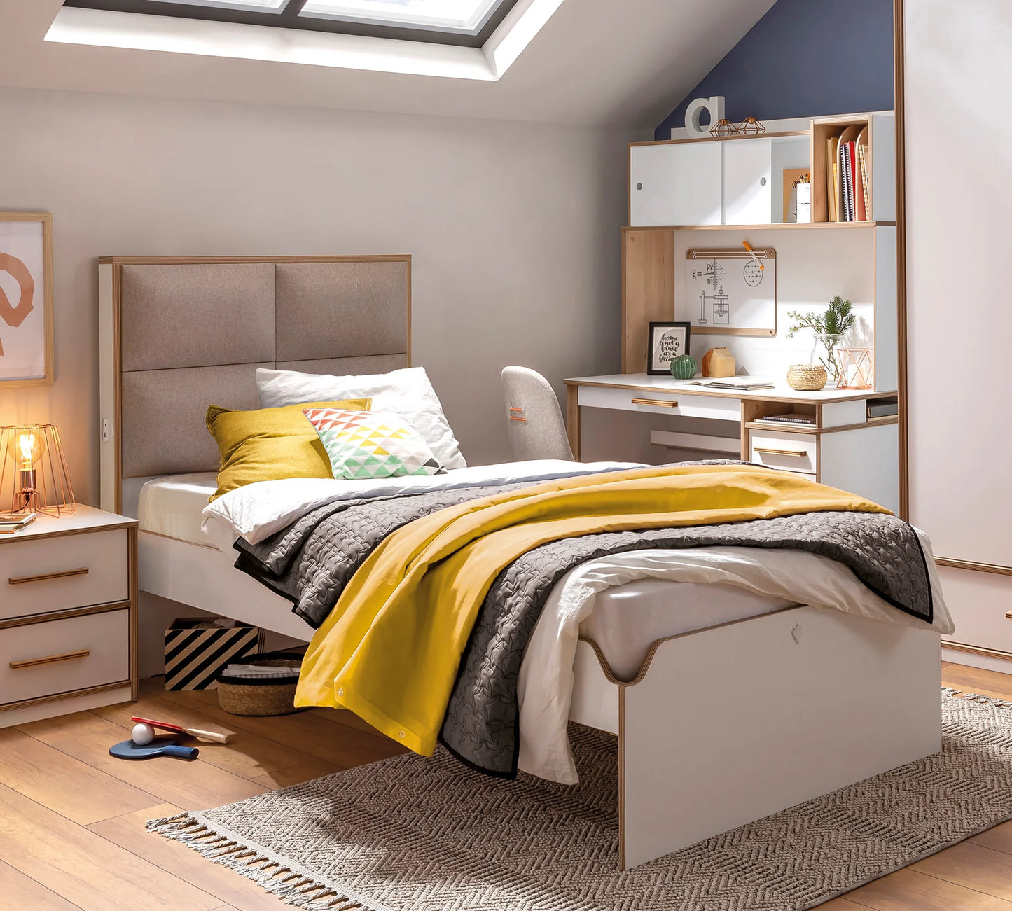 Младежко легло с тапицирана табла Modera New 100x200см