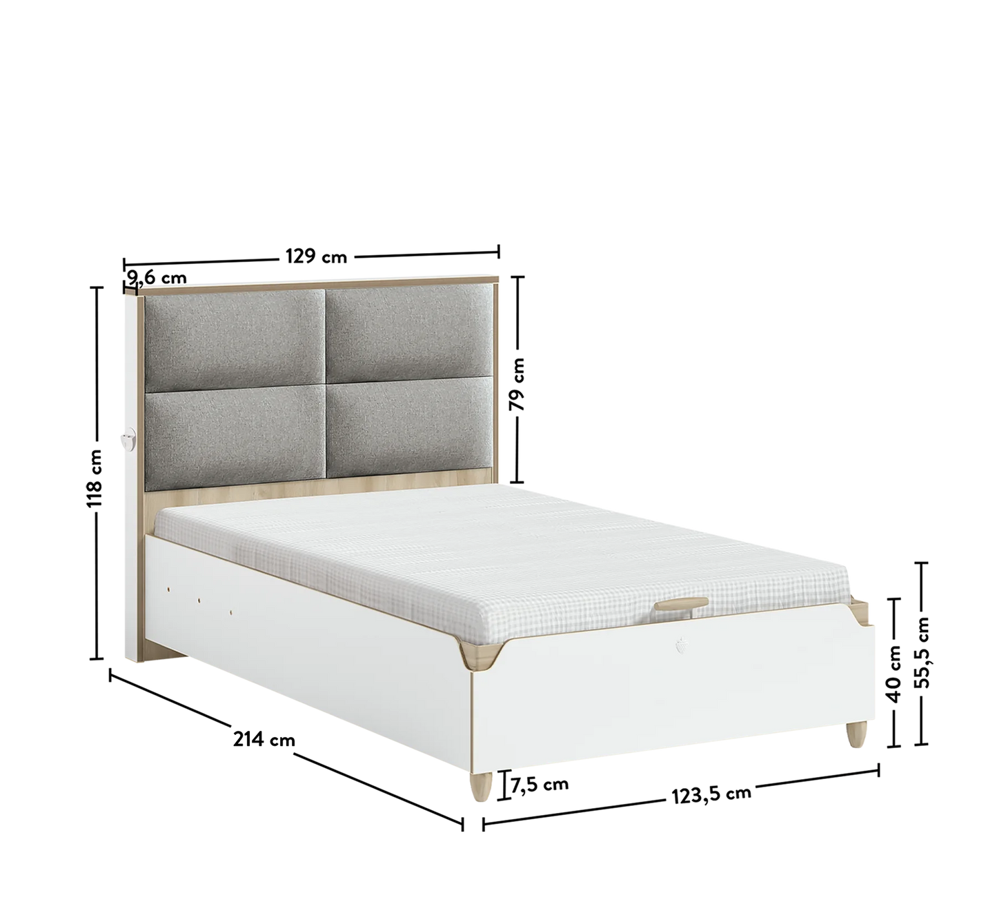 Легло с ракла Modera 120х200см