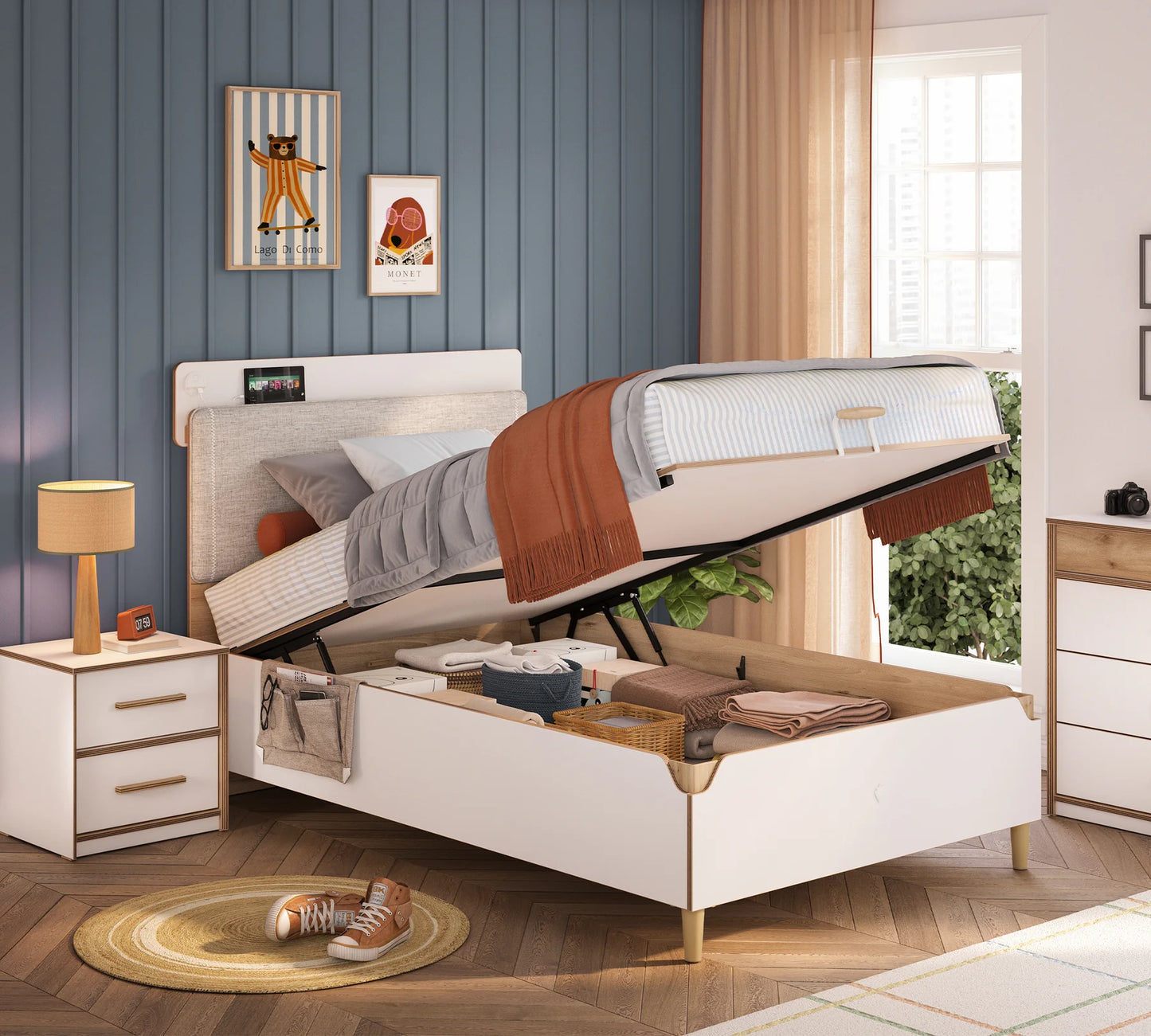 Легло с ракла Modera Modern 100х200см