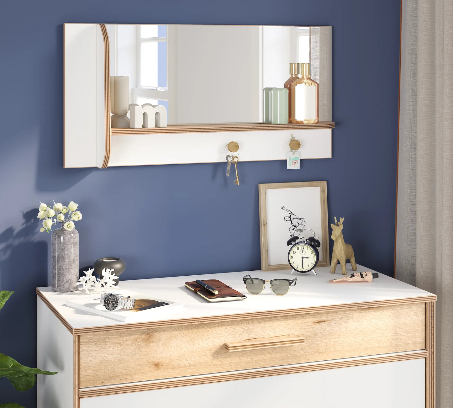 Огледало с етажерка Modera