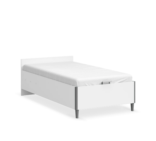 Легло с база без табла White (100/200см)
