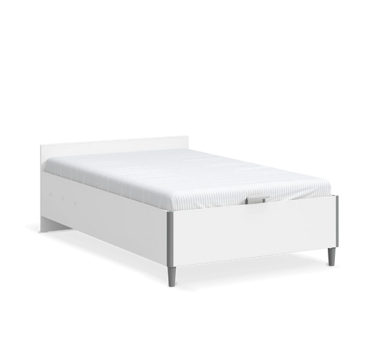 Легло с база без табла White (120/200см)