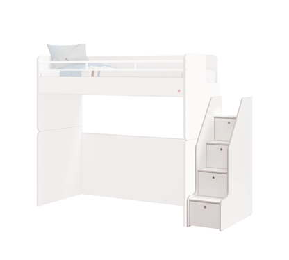 Стълби с чекмеджета Studio White