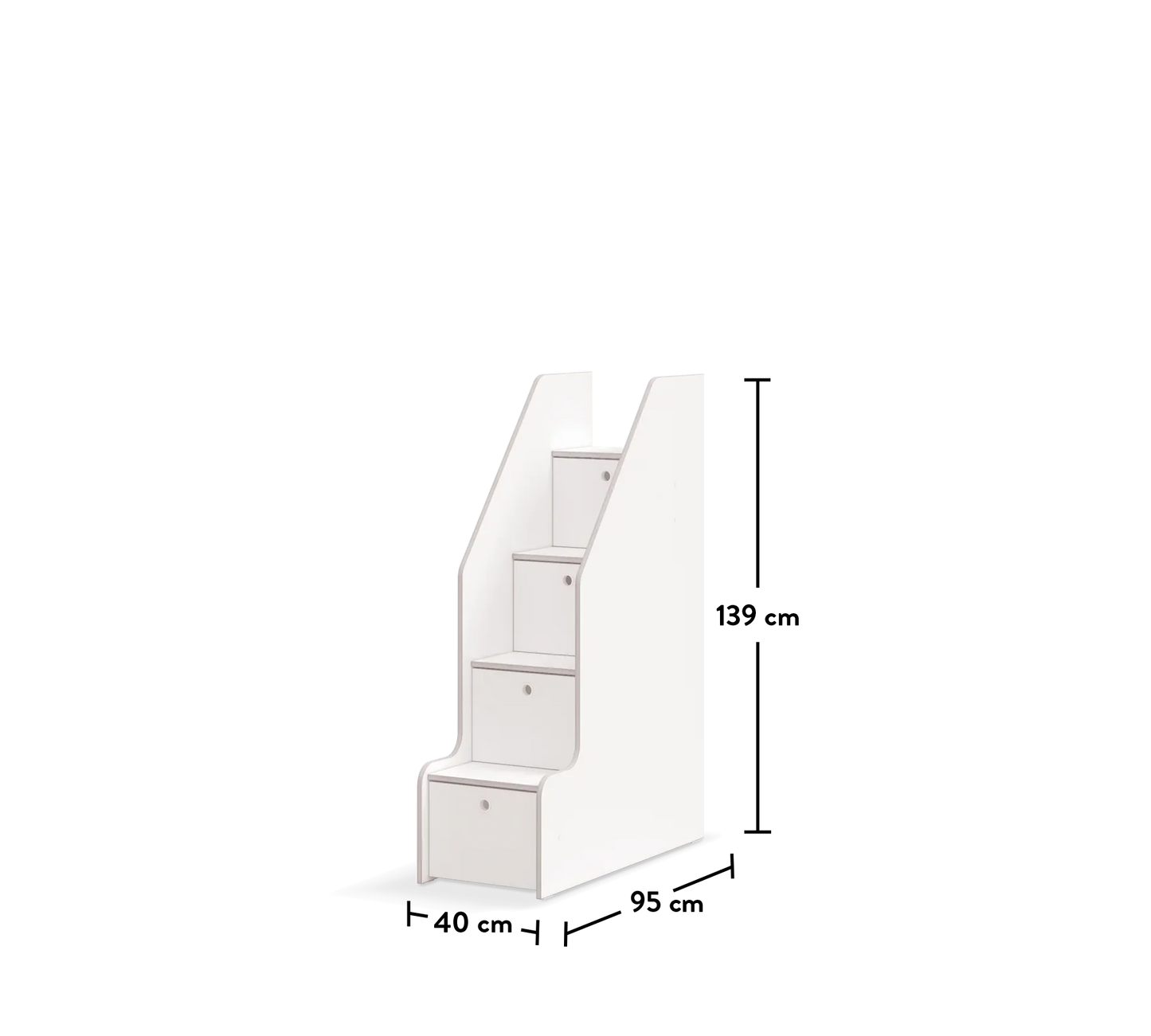 Стълби с чекмеджета Studio White