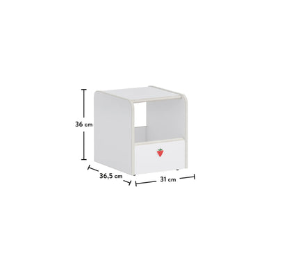 Игрален куб (табуретка) Montes White