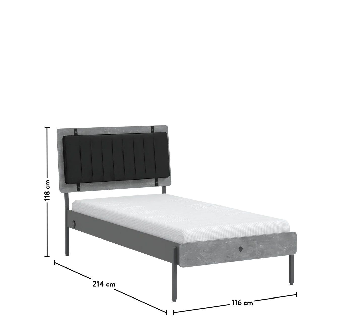 Детско легло Space Gray (100х200см)