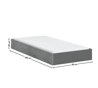 Издърпващо чекмедже (90x190 см)  Space Gray