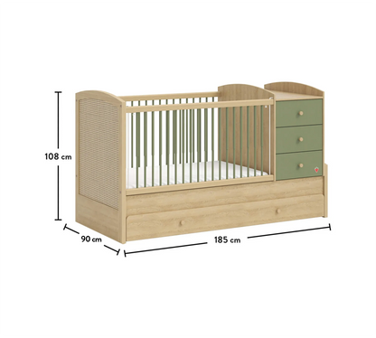 Бебешка трансформираща кошара Loof Baby 80х180см