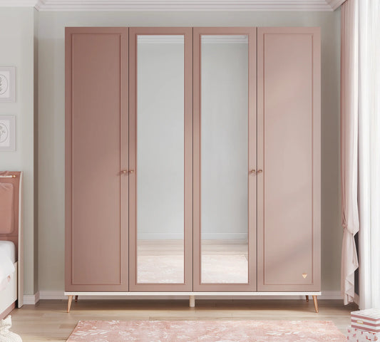 Четирикрилен гардероб Elegance
