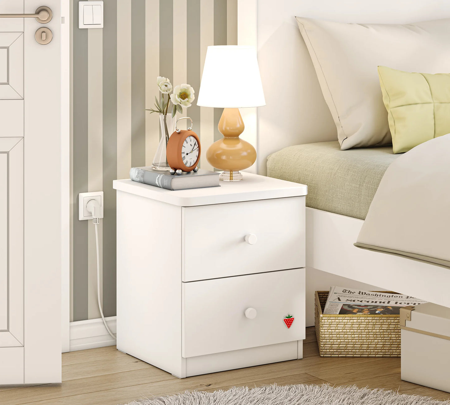 Нощно шкафче Varia White
