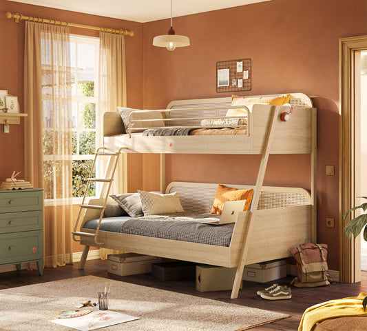Двуетажно легло Loof 120x200см - 90x200см