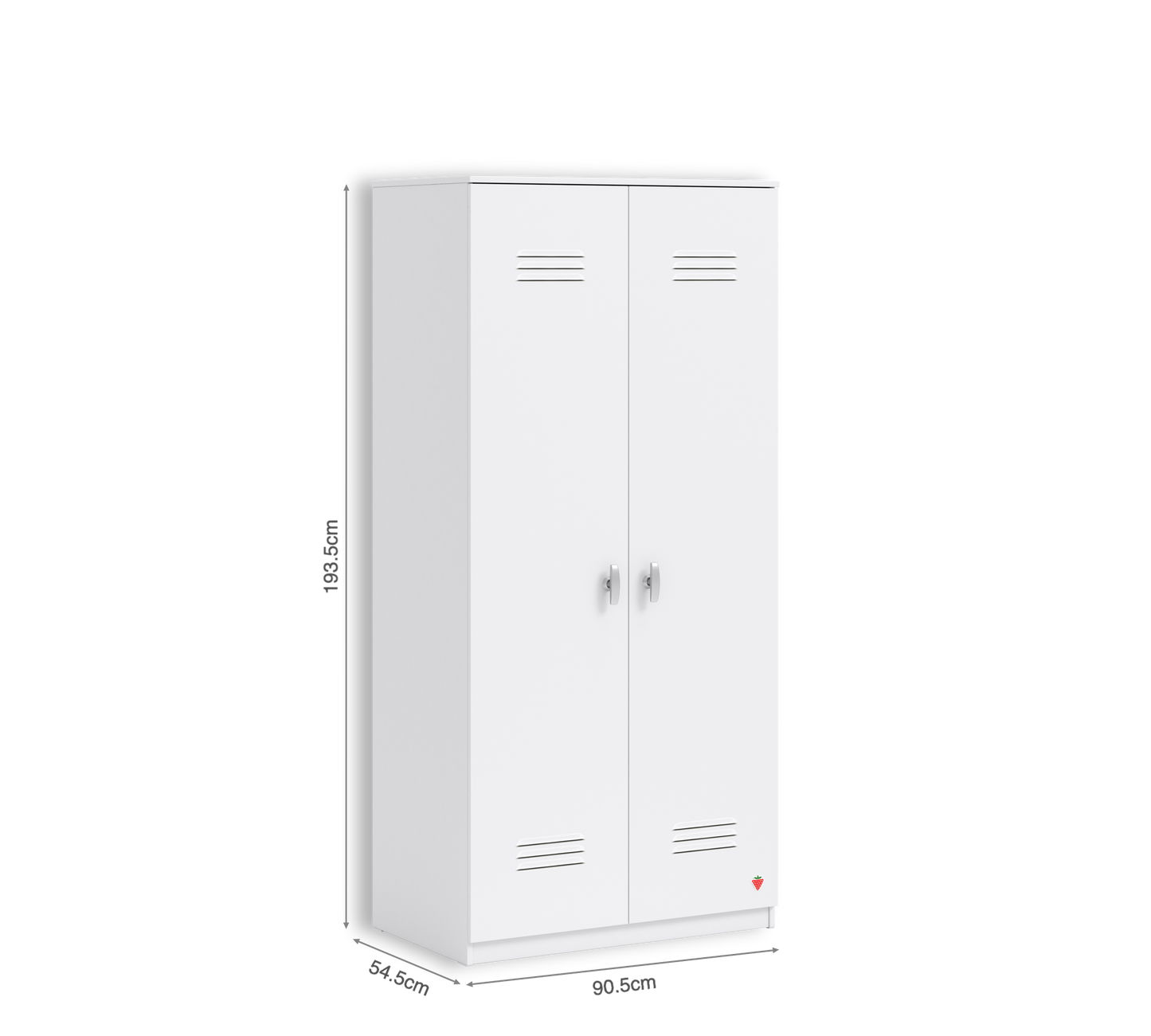 Двукрилен гардероб Locker White