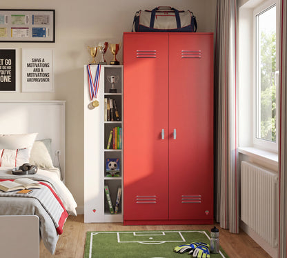 Двукрилен гардероб Locker Red