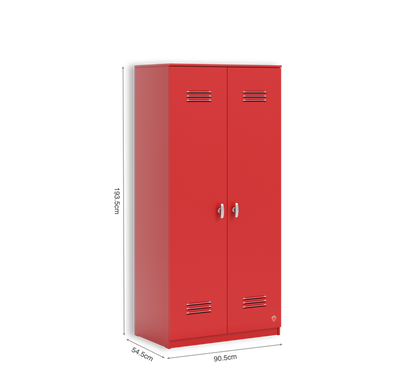 Двукрилен гардероб Locker Red