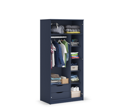 Двукрилен гардероб Locker Dark blue