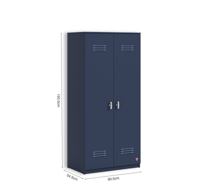 Двукрилен гардероб Locker Dark blue