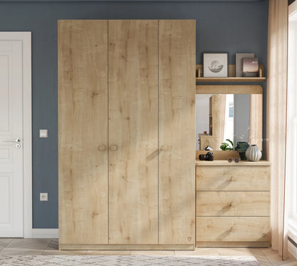 Детски трикрилен гардероб Mocha