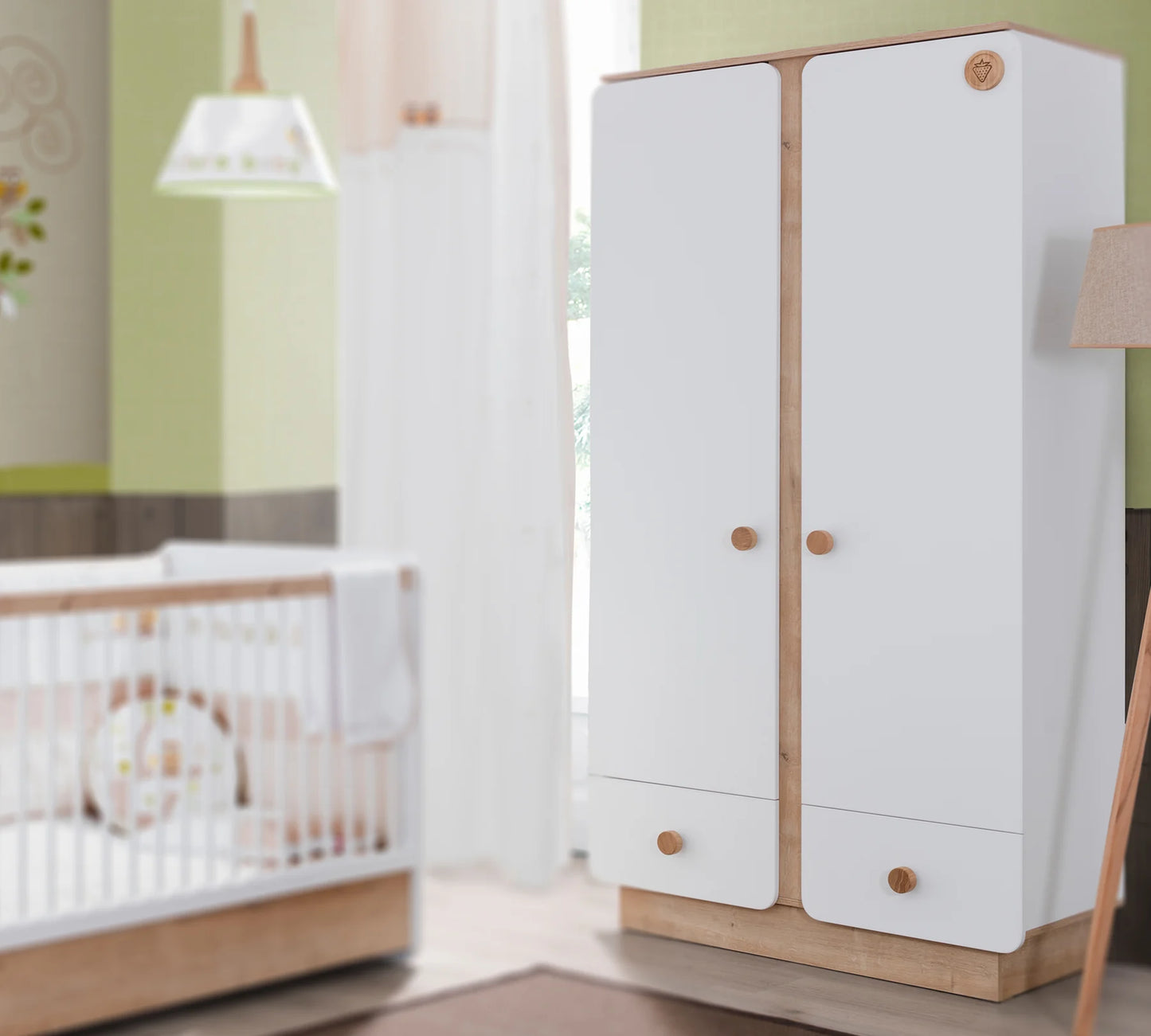 Детски двукрилен гардероб Natura Baby