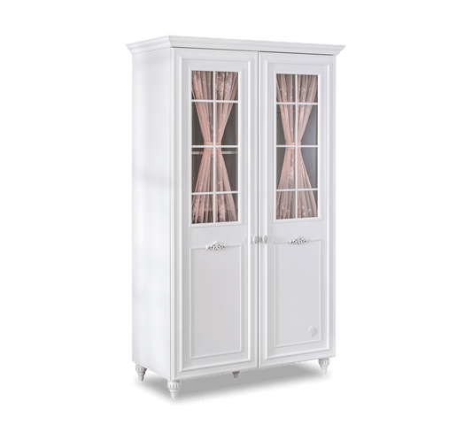 Детски двукрилен гардероб с прозорци Romantica