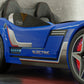 Детско легло-кола GTE (синьо) (100/190см)