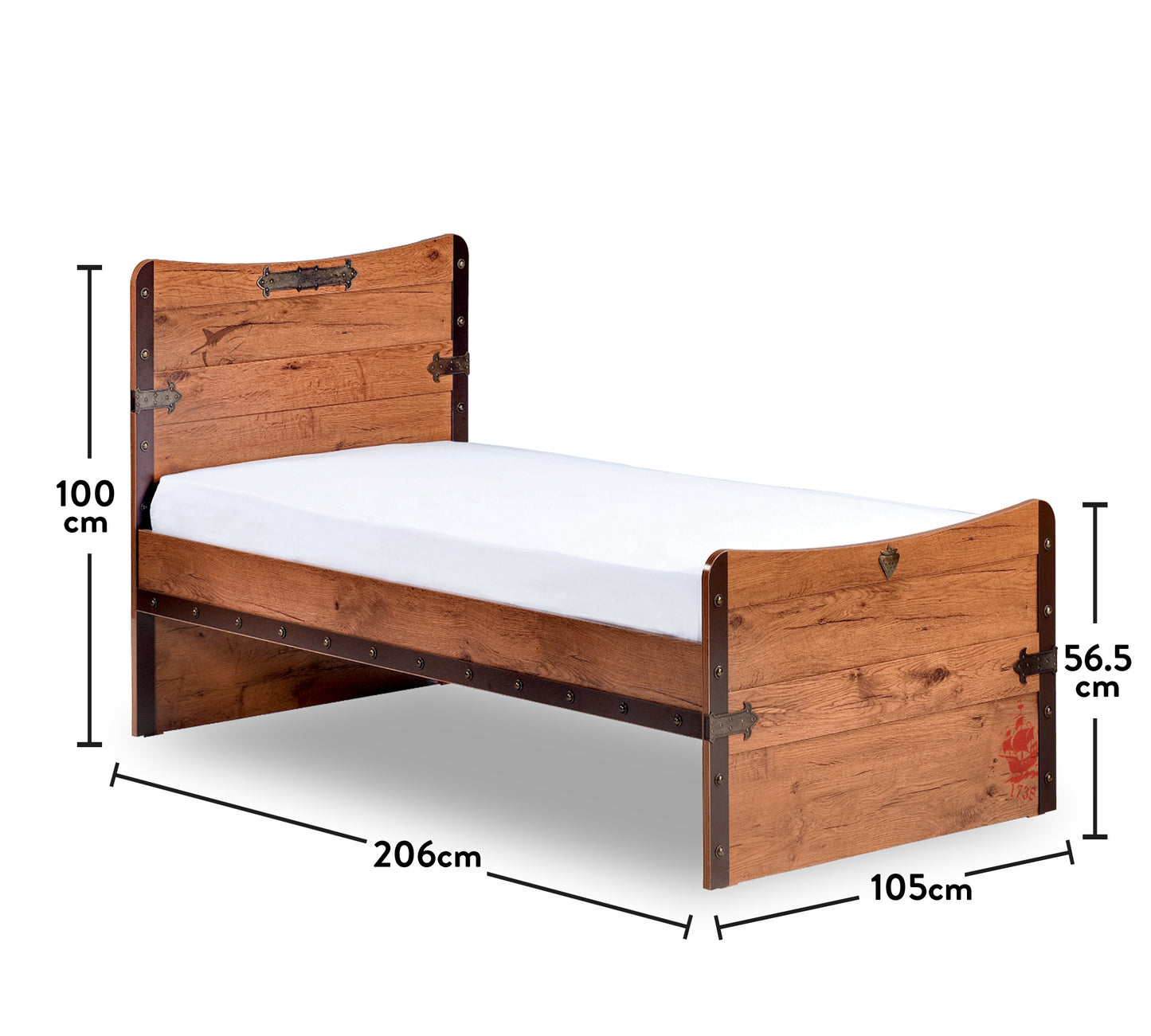 Детско легло Pirate (100x200см)