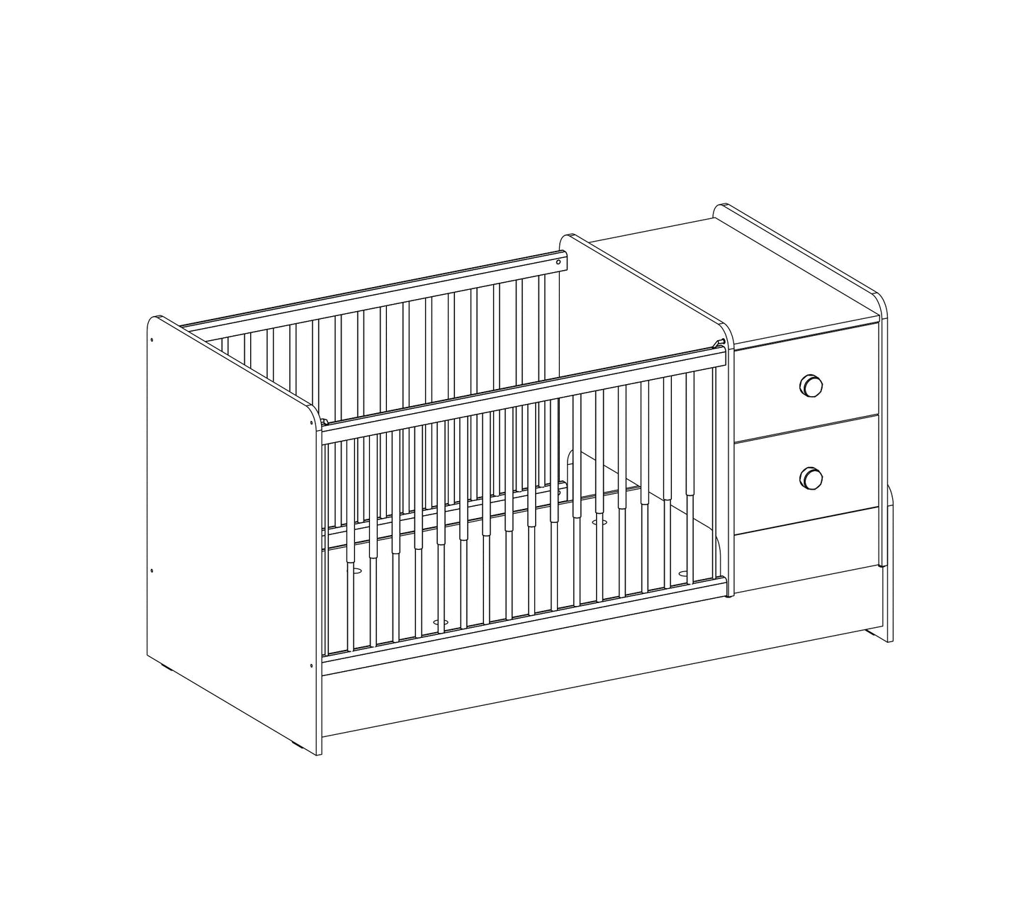Бебешка трансформираща кошара Mocha St - Наличност на склад