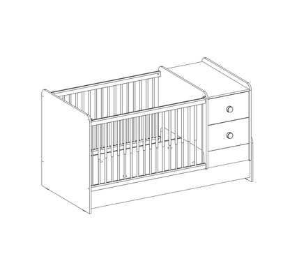 Бебешка трансформираща кошара Mocha St - Наличност на склад
